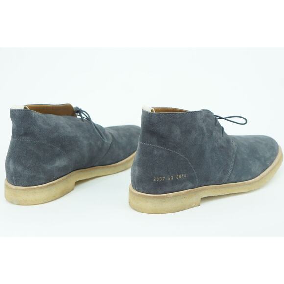 COMMON PROJECTS Men Washed Chukka Boots Grey Lace Up Dress SZ 43 10D US main image 7